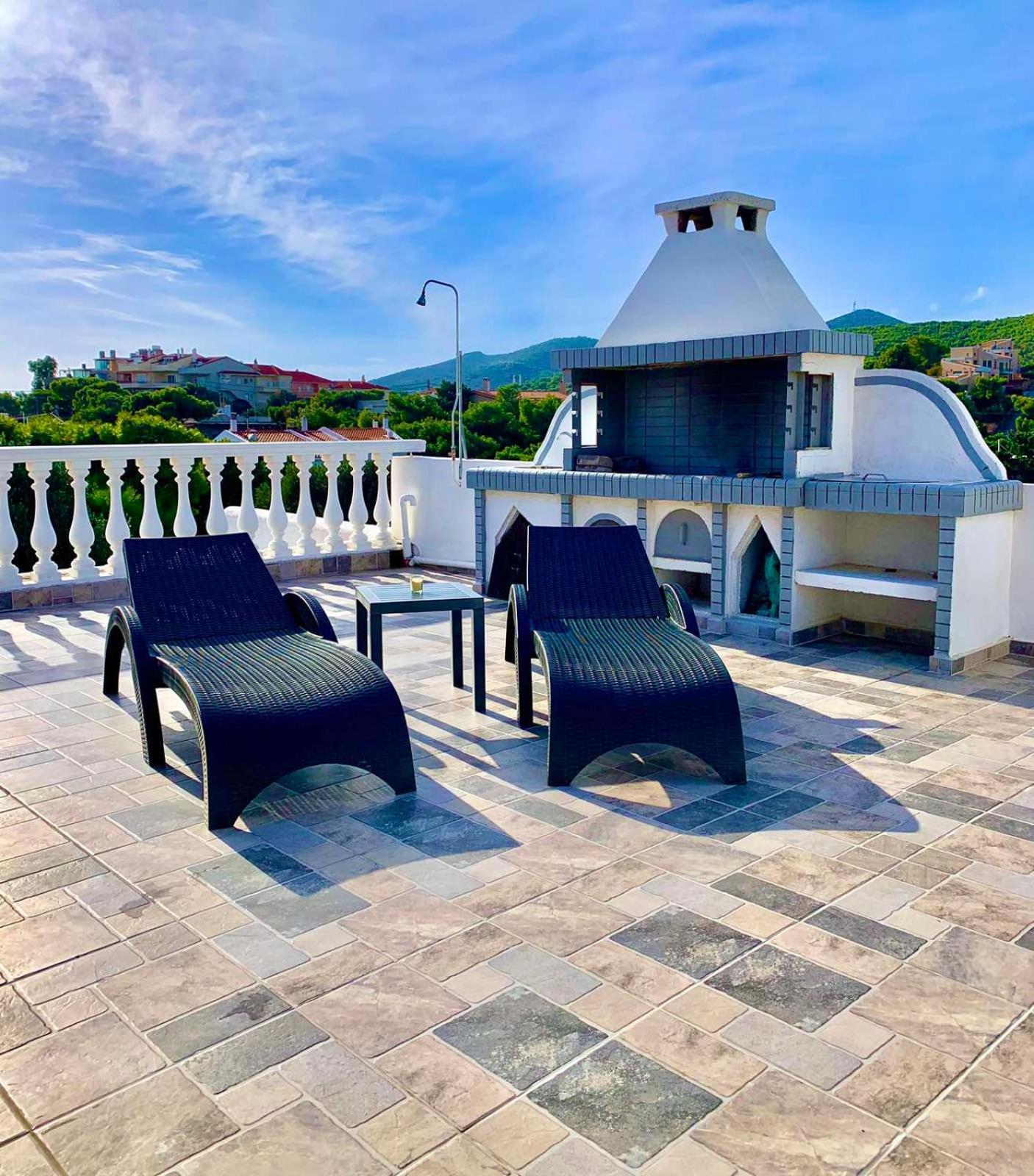 Sounio Golden View Villas ซูนิโอ ภายนอก รูปภาพ